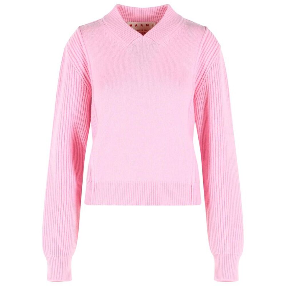 Marni Pink Virgin Wool And Cashmere Sweater Women